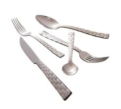 10 Strawberry Street PAN-SF Panther Link 18/0 Stainless Steel Salad Fork - 12 Pcs