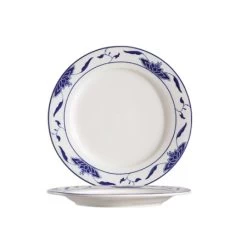 CAC China 103-9 Blue Lotus Plate 9-1/4" - 2 Doz