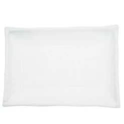 CAC China BAP-13 Bamboo Porcelain Rectangular Platter 11-1/4" X 7-3/4quot; - 1 Doz