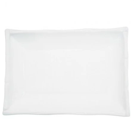 CAC China BAP-13 Bamboo Porcelain Rectangular Platter 11-1/4" X 7-3/4quot; - 1 Doz 3 CAC China BAP-13 Bamboo Porcelain Rectangular Platter 11-1/4" X 7-3/4quot; - 1 Doz