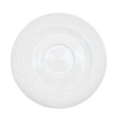 CAC China CRO-36 Corona Porcelain Embossed Saucer For A.D. Cup 4" - 3 Doz