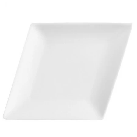 CAC China DM-C14 Diamond Porcelain Coupe Platter 12-1/4" X 9-1/2" - 1 Doz 3 CAC China DM-C14 Diamond Porcelain Coupe Platter 12-1/4" X 9-1/2" - 1 Doz