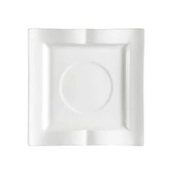 CAC China GBK-2 Goldbook Porcelain Square Book-Shaped Saucer 5-1/2" - 3 Doz