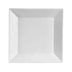 CAC China KSE-4 Kingsquare Porcelain Square Plate 4" - 6 Doz