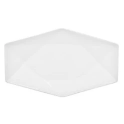 CAC China QZT-13 Crystal Porcelain Rectangular Platter 12" X 7-1/2" - 1 Doz