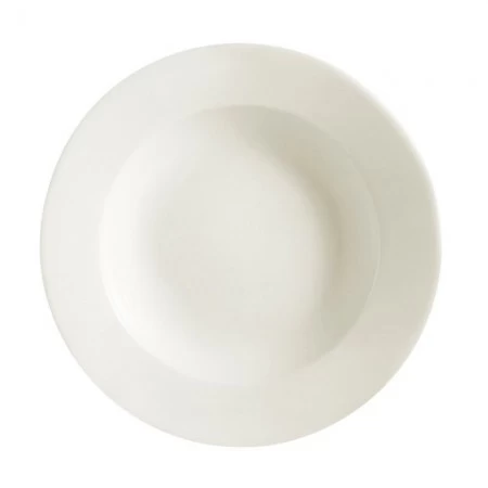 CAC China REC-3 Rolled Edge Stoneware Rim Soup Bowl 10 Oz. - 2 Doz 3 CAC China REC-3 Rolled Edge Stoneware Rim Soup Bowl 10 Oz. - 2 Doz