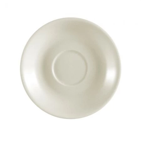 CAC China REC-36 Rolled Edge Stoneware Saucer 4-1/2" - 3 Doz 3 CAC China REC-36 Rolled Edge Stoneware Saucer 4-1/2" - 3 Doz