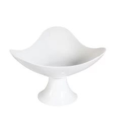 CAC China CFST-13 Accessories Cake/Fruit Dish With Foot 12 3/4" - 4 Pcs