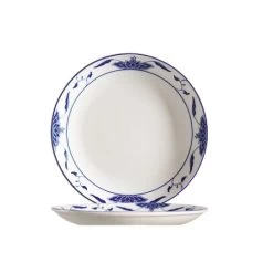 CAC China 103-16C Blue Lotus Coupe Plate 10" - 1 Doz