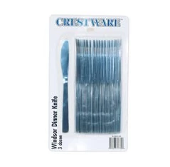 Crestware WINP318 Windsor Medium Weight Dinner Knife - 3 Dozen