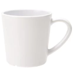 GET Enterprises C-107- W White Melamine Cup 8 Oz. - 2 Doz