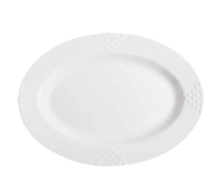 GET Enterprises ML-14-W Milano White Oval Melamine Platter 17" X 12" - 1/2 Doz 3 GET Enterprises ML-14-W Milano White Oval Melamine Platter 17" X 12" - 1/2 Doz