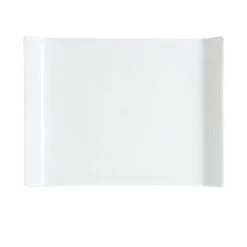 GET Enterprises ML-212-W San Michele White Platter 11" X 8" - 1/2 Doz
