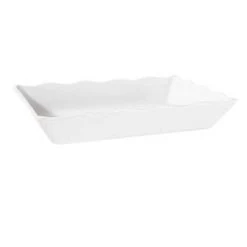 GET Enterprises ML-88-W Milano White Tray 14" X 9-3/4" - 1/2 Doz