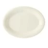 GET Enterprises OP-120-DI Diamond Ivory Oval Platter 12" X 9" - 1 Doz