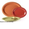 GET Enterprises OP-135-PK Diamond Harvest Pumpkin Oval Platter 13-1/2" X 10-1/4" - 1 Doz