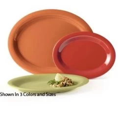 GET Enterprises OP-135-SQ Diamond Harvest Squash Oval Platter 13-1/2" X 10-1/4" - 1 Doz