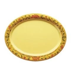 GET Enterprises OP-135-VN Venetian Oval Platter 13-1/2" X 10-1/4" - 1 Doz