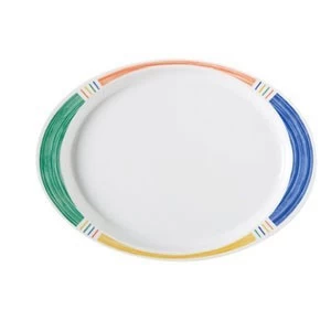 GET Enterprises OP-145-BA Diamond Barcelona Melamine Oval Platter 14-3/4" X 10-1/2" - 1 Doz 3 GET Enterprises OP-145-BA Diamond Barcelona Melamine Oval Platter 14-3/4" X 10-1/2" - 1 Doz