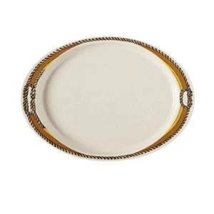 GET Enterprises OP-145-RD Diamond Rodeo Melamine Oval Platter 14-3/4" X 10-1/2" - 1 Doz 3 GET Enterprises OP-145-RD Diamond Rodeo Melamine Oval Platter 14-3/4" X 10-1/2" - 1 Doz