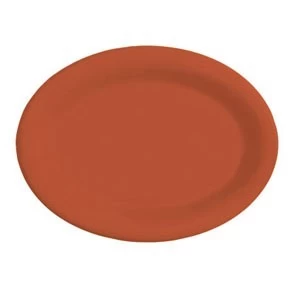 GET Enterprises OP-145-RO Diamond Mardi Gras Rio Orange Oval Platter 14-3/4" X 10-1/2" - 1 Doz 3 GET Enterprises OP-145-RO Diamond Mardi Gras Rio Orange Oval Platter 14-3/4" X 10-1/2" - 1 Doz
