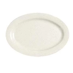GET Enterprises OP-215-IR Sante Fe Ironstone Oval Platter 11-1/2" X 8" - 2 Doz