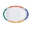 GET Enterprises OP-610-BA Creative Table Diamond Barcelona Melamine Oval Platter 10" X 6-3/4" - 2 Doz