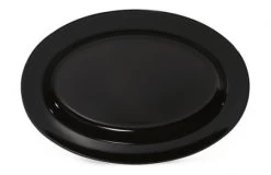 GET Enterprises OP-618-BK Milano Black Oval Platter 18" X 13-1/2" - 1 Doz