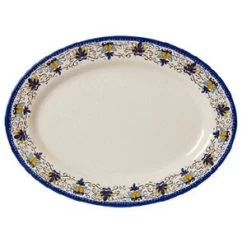 GET Enterprises OP-618-SL Santa Lucia Oval Platter 18" X 13-1/2" - 1 Doz