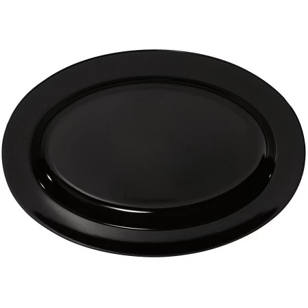 GET Enterprises OP-621-BK Milano Black Oval Platter 21" X 15" - 1 Doz 3 GET Enterprises OP-621-BK Milano Black Oval Platter 21" X 15" - 1 Doz
