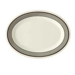 GET Enterprises OP-950-CA Diamond Cambridge Melamine Oval Platter 9-3/4" X 7-1/4" - 2 Doz