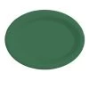 GET Enterprises OP-950-FG Diamond Mardi Gras Rainforest Green Oval Platter 9-3/4" X 7-1/4" - 2 Doz