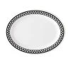GET Enterprises OP-950-X Diamond Chexers Melamine Oval Platter 9-3/4" X 7-1/4" - 2 Doz