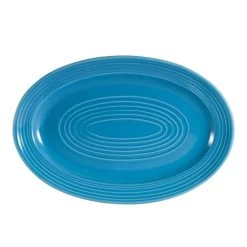 CAC China TG-13-PCK Tango Peacock Oval Platter 11 3/4" - 1 Doz