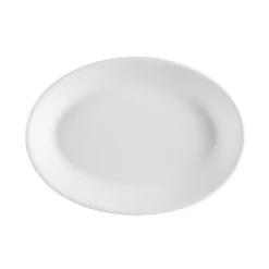 CAC China FR-14 Franklin Rolled Edge Oval Platter 12 1/2" - 1 Doz