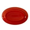 CAC China TG-14-R Tango Red Oval Platter 13 5/8" - 1 Doz