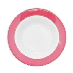 CAC China R-120-R Rainbow Red Pasta Bowl 26 Oz., 12" - 1 Doz