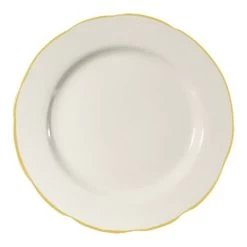 CAC China SC-5G Seville Scallop Edge Plate Gold Band 5 1/2" - 3 Doz