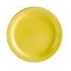 CAC China L-6NR-Y Las Vegas Yellow Narrow Rim Plate 6 1/2" - 3 Doz