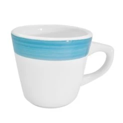 CAC China R-1-BLU Rainbow Blue Tall Coffee Cup 7.5 Oz., 3 1/4" - 3 Doz