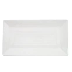 CAC China TGO-RT14 Tango Bone White Rectangular Platter 13" - 1 Doz