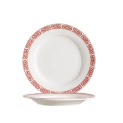 CAC China 105-9 Red Gate China Plate 9-1/4" - 2 Dozen