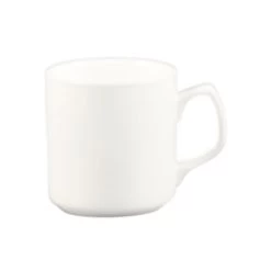 CAC China MUG-55-P Mug Collection American White Royal Mug 12 Oz., 3 1/2" - 3 Doz