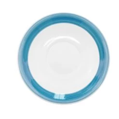 CAC China R-2-BLU Rainbow Blue Saucer For R-1-BLU 6" - 3 Doz