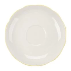 CAC China SC-36G Seville Scallop Edge Saucer With Gold Band For SC-35G 4 1/2" - 3 Doz