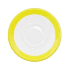 CAC China R-2-Y Rainbow Yellow Saucer For R-1-Y 6" - 3 Doz