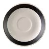 CAC China R-36-BLK Rainbow Black Saucer For R-35-BLK 4 1/2" - 3 Doz