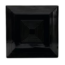 CAC China TG-SQ8-BLK Tango Black Square Plate 8" - 2 Doz
