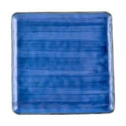 CAC China TUS-SQ21-BLU Tucson Starry Night Blue Square Plate 12" - 1 Doz