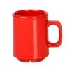 Thunder Group CR9010PR Pure Red Melamine Mug 8 Oz. - 1 Doz
